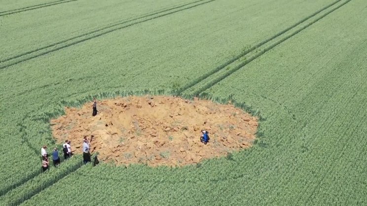 Németországban felrobbant egy második világháborús bomba - drónfotó - 2. kép