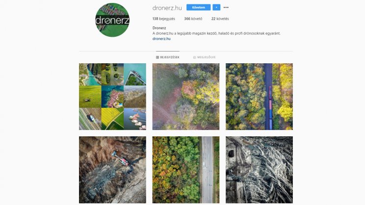 A Dronerz Instagramot követed? Bizony, ott is jelen vagyunk!