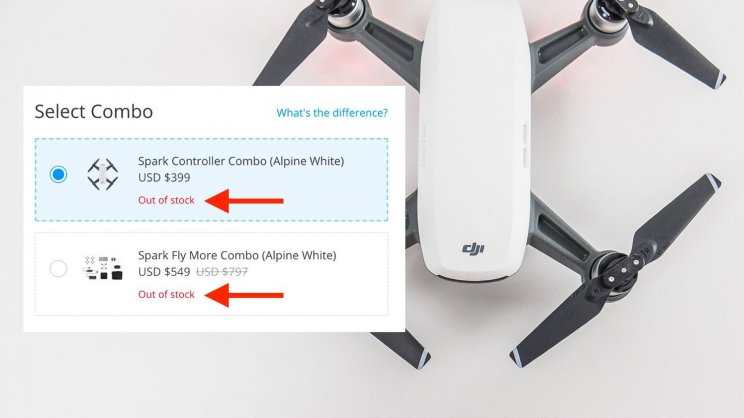 Nem lehet már Spark-drónt rendelni a DJI boltjából, kanyarban a Spark 2? - 2. kép