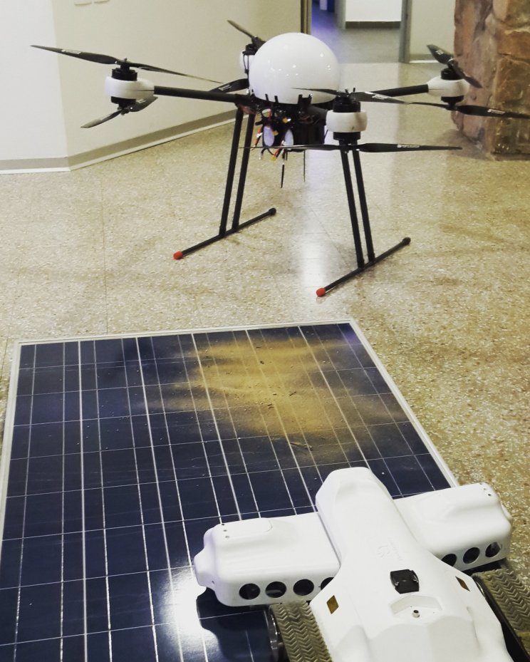 Drónok szállítják a napelem farmokon a tisztító robotokat - 2. kép