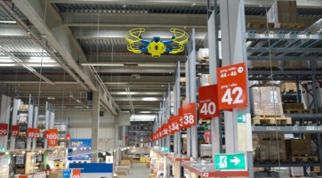 Már száz drón repked az Ikea raktáraiban