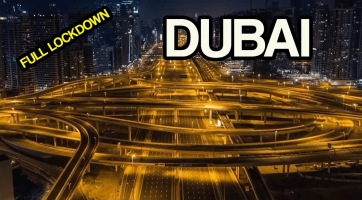 Egy lélek sincs Dubaj utcáin a karantén miatt - drónvideó
