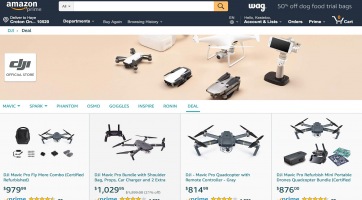Frissült a DJI hivatalos oldala az Amazonon
