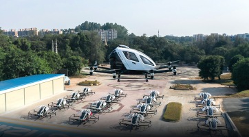 Videó: több utast is városnézésre vitt az EHang a dróntaxijával